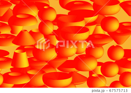 Abstract Color Volume Shapes 3D Seamless Illustration 67575713