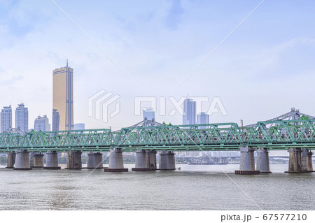 風景 鉄橋 漢江 67577210
