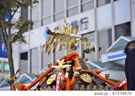 神奈川 横須賀 みこしパレードのお神輿の写真素材