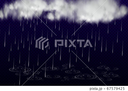 Vector illustration of cool single weather with cloud and heavy fall rain. Vector illustration of cool single weather with cloud and heavy fall rain. 67579425