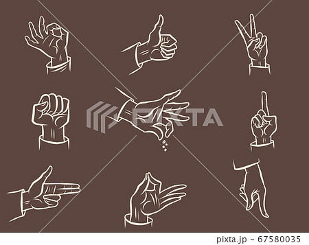 fingers a set of hand gestures fingers a set of hand gestures 67580035