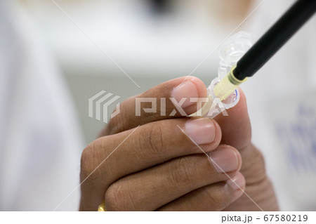 Polymerase Chain Reaction (PCR) and Agarose gel electrophoresis is a method of gel electrophoresis used in biochemistry, molecular biology, genetics, and clinical chemistry in lab. Polymerase Chain Reaction (PCR) and Agarose gel electrophoresis is a method of gel electrophoresis used in biochemistry, molecular biology, genetics, and clinical chemistry in lab. 67580219