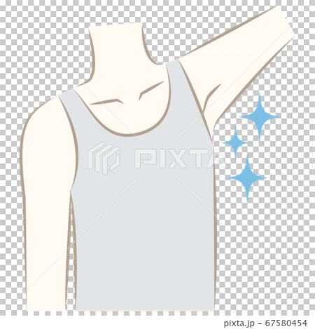 Hair removal for men with clean armpits - Stock Illustration [67580454 ...