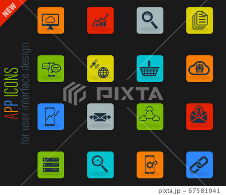 Data analytic simply icons Data analytic simply icons 67581941