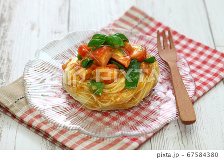 トマトとバジルの冷製カッペリーニ トマトとバジルの冷製カッペリーニ 67584380