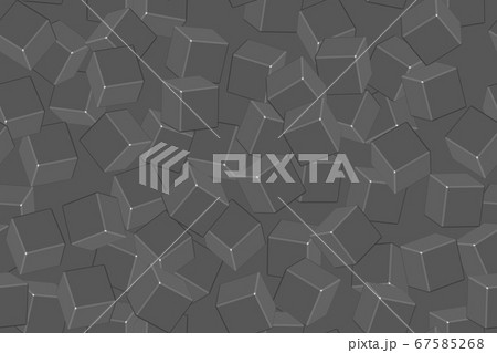Gray Cubes Seamless Pattern on Gray Background 67585268