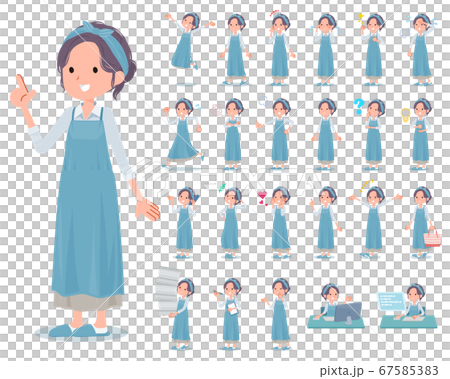 flat type hairband apron mom_emotion 67585383