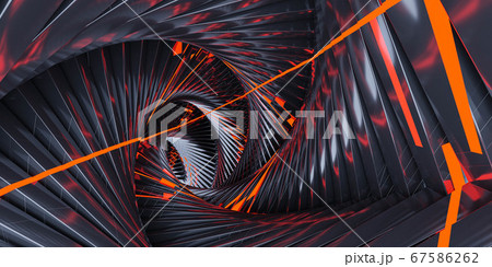 abstract futuristic technology metal geometric shapes with red glowing lights 3d rendering illustration abstract futuristic technology metal geometric shapes with red glowing lights 3d rendering illustration 67586262