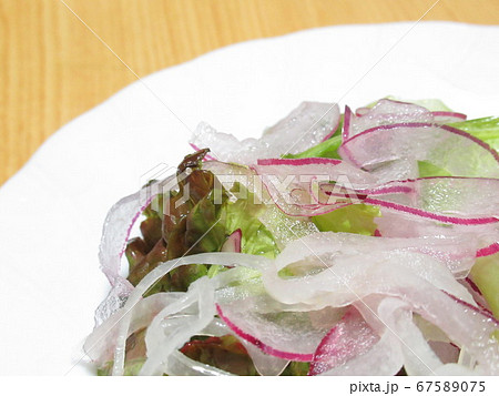 サニーレタスと紫たまねぎのサラダ 67589075