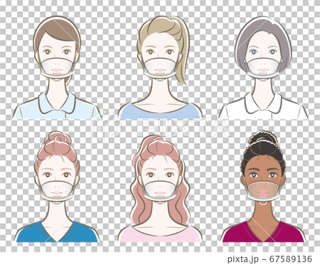 ウイルス感染の防止 マスク 透明マスク 女性 ウイルス感染の防止 マスク 透明マスク 女性 67589136