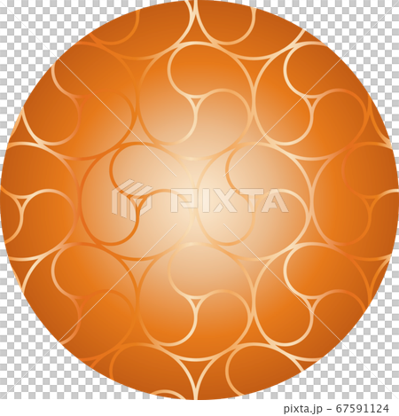 巴柄 和柄 背景素材 年賀状 イラスト 67591124