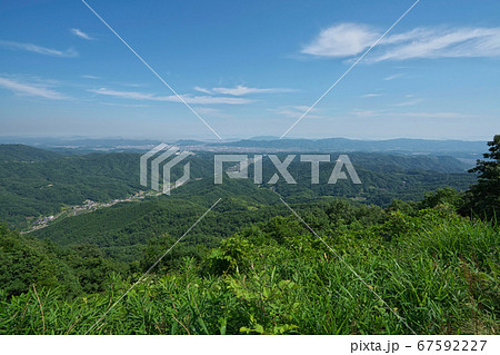 《広島県》晴天、蛇円山公園からの眺望 《広島県》晴天、蛇円山公園からの眺望 67592227