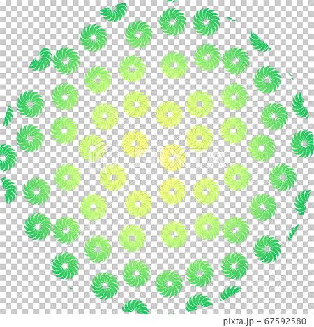 Windmill sun japanese pattern design new year's card background material 67592580