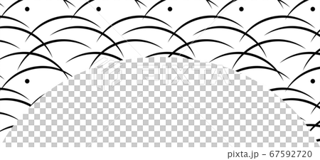 露芝 和柄 野原 年賀状 背景素材のイラスト素材