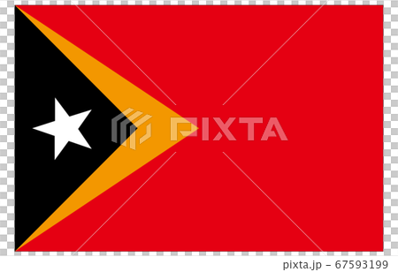 新世界の国旗2：3Ver東ティモール 67593199