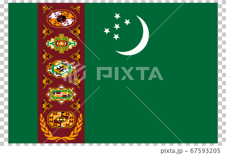 New World Flags 2:3Ver Turkmenistan 67593205