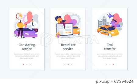 Urban mobility app interface template. Urban mobility app interface template. 67594024