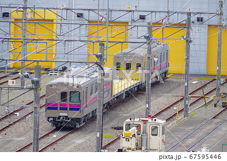 若葉台検車区の京王線総合高速検測車 67595446