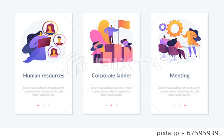 Corporate culture app interface template. Corporate culture app interface template. 67595939