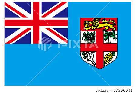 新世界の国旗2 3verフィジー諸島のイラスト素材
