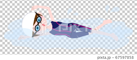 游泳的女人 67597858