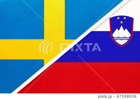 Sweden and Slovenia, symbol of national flags Sweden and Slovenia, symbol of national flags 67598036
