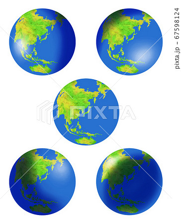 地球 世界地図 グローバルのイラスト素材