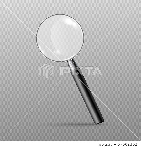 Magnifying Glass Or Loupe Single Icon Realistic のイラスト素材