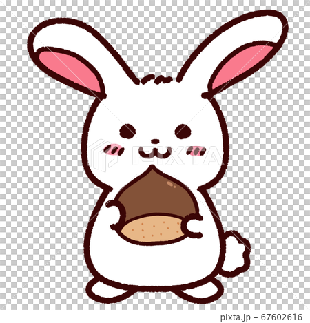 Cute rabbit character with chestnut - Stock Illustration [67602616: Nhân vật thỏ đáng yêu kết hợp với hạt dẻ tạo nên bức tranh độc đáo và đáng yêu. Hãy cùng khám phá những bức tranh hợp thời trang này để trang trí cho không gian của bạn nhé!