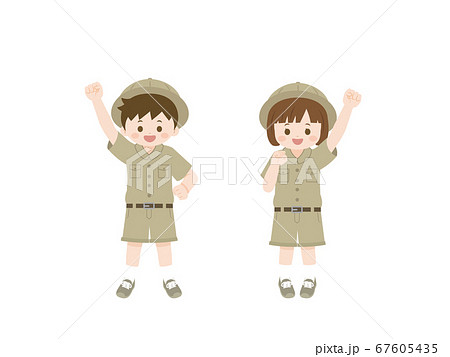 探検隊 子供達のイラスト レッツゴー 探検隊 子供達のイラスト レッツゴー 67605435
