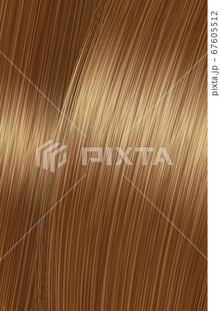 Realistic golden brown brunette hair texture background 67605512