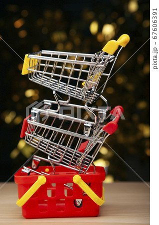 image of basket trolley dark background  67606391