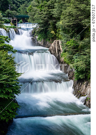 山梨県 田原の滝の写真素材