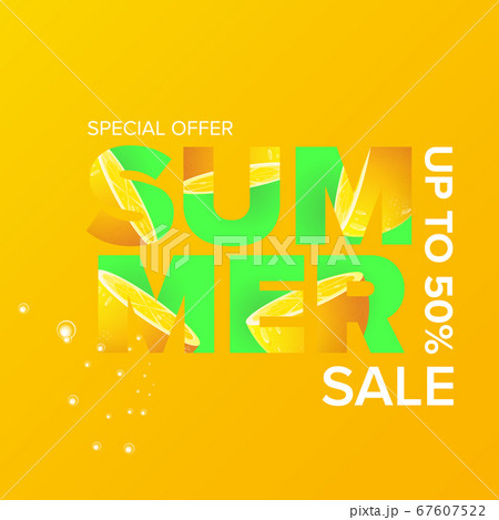 summer sale modern color design template banner or poster. Vector Summer sale label with typographic text isolated on abstract orange background summer sale modern color design template banner or poster. Vector Summer sale label with typographic text isolated on abstract orange background 67607522