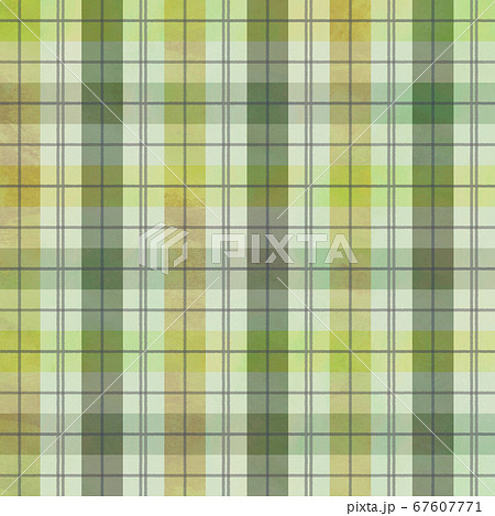 チェック柄 秋色 みどりのイラスト素材 [67607771] - PIXTA