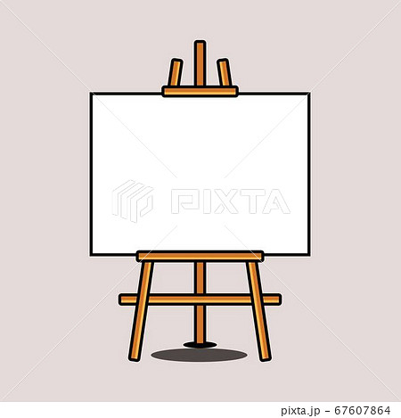 brown wooden easel blank logo design illustration - Stock Illustration  [67607864] - PIXTA