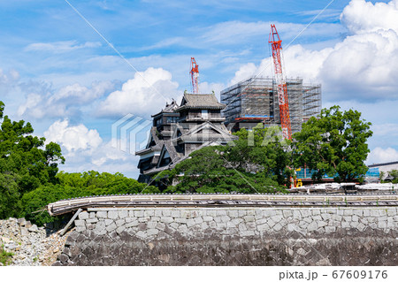 再建が進む熊本城, 熊本地震の被害のイメージ 67609176