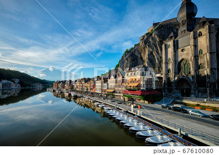 View of picturesque Dinant town. Belgium 67610080