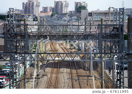 鉄道変電設備①　「白・黒・赤＝単相3線式」 67611995