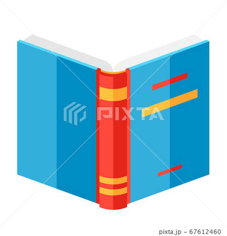 Stylized illustration of open book. 67612460