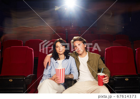 Couple in Empty Cinema Hall 67614373