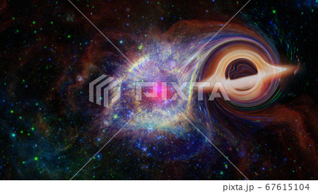 Black hole system. Elements of this image 67615104