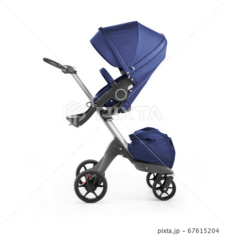 blue pram travel system