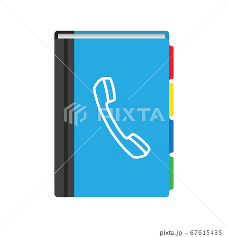 Phone book flat icon. Contact list. Vector 67615435