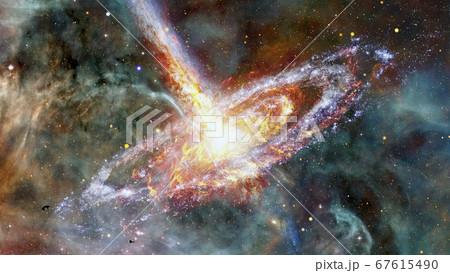 Pulsar in the nebula. Elements of this image 67615490