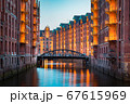 Hamburg Speicherstadt at twilight, Germany 67615969