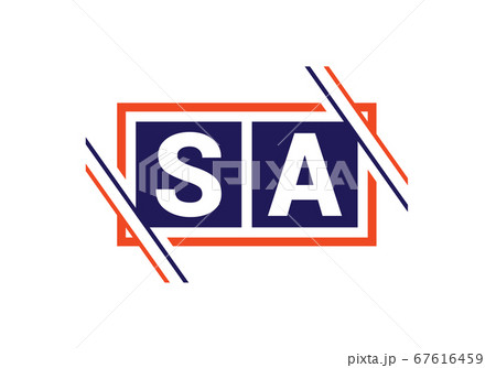 Initial Monogram Letter S A Logo Design Vector Template. S A Letter Logo Design 67616459