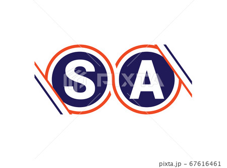Initial Monogram Letter S A Logo Design Vector Template. S A Letter Logo Design 67616461