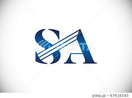 Initial Monogram Letter S A Logo Design Vector Template. S A Letter Logo Design 67616583