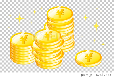 Image Of A Large Amount Of Yen Background Stock Illustration